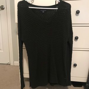 olive colored sweater